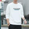 TUCANO Men's Fleece Lined Crewneck Long-Sleeve T-Shirt