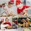 18PCS Christmas 3D Stainless Steel Cookie Cutter Set Gingerbread House Mold