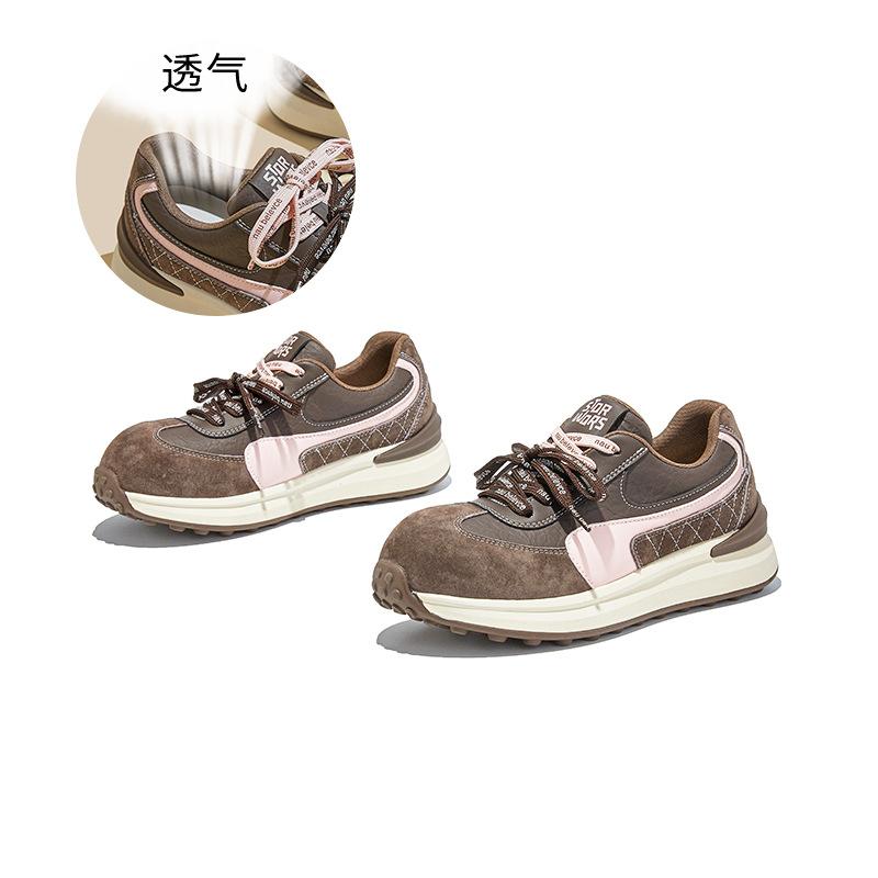 

Leather German training shoes women s 2025 autumn new sports dad shoes casual versatile platform commuting Forrest Gump shoes women 40