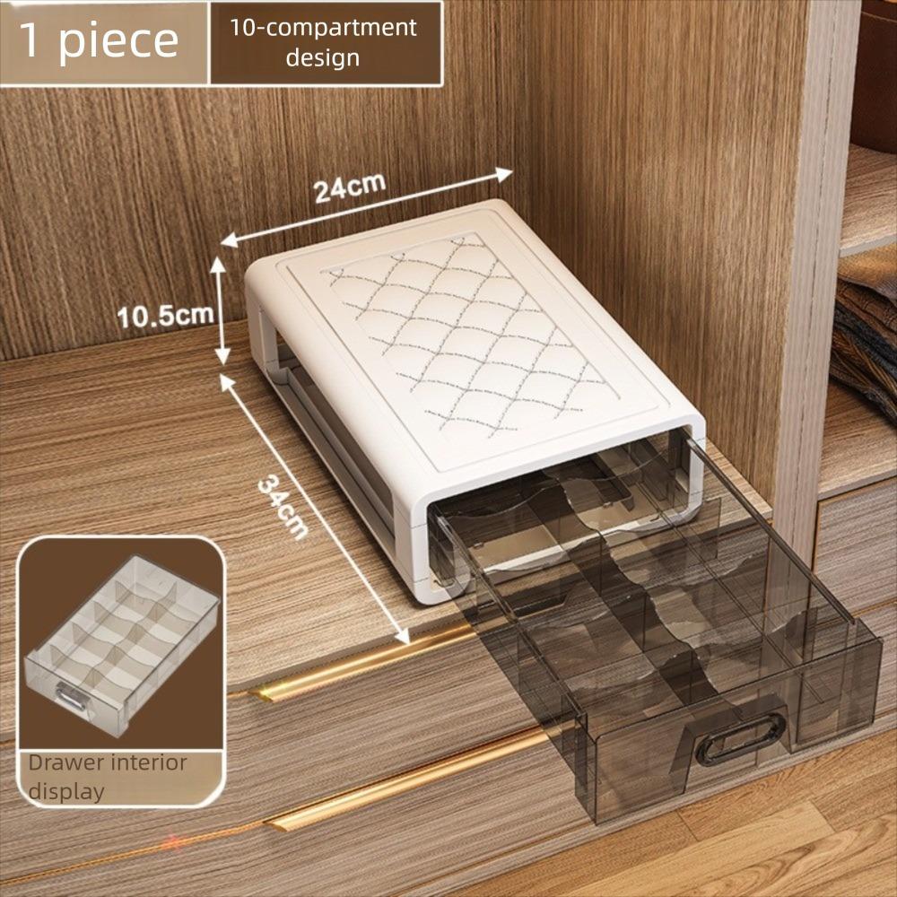 Stackable Drawer Storage Box Large Capacity Organize Box New Storage Cabinet Socks