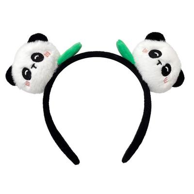 Adorable Panda Headband: Round, Funny, and Fashionable Hair Accessory for Girls’ Face-Washing & Styling.