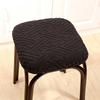 Jacquard Bar Chair Cover Stretch Short Back Bar Stool Covers Dining Room Anti-Dirty Seat Slipcovers For Hotel Wedding Home