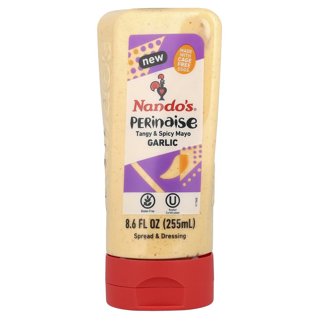 NANDO'S, Perinaise, Tangy & Spicy Mayo, Garlic, Medium, 255ml (8 Fl Oz)