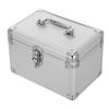 Multifunctional Aluminum Alloy Tool Box 9.5x6.3x6.3in Heavy Duty Handle Buckle Portable Organizer Case for Instruments Tools