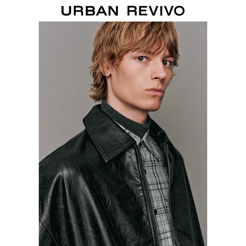 UR2025 Men's Fashion Lapel Zipper Loose Jacket