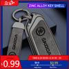 Car Sticker High Quality Leather Car Key Case Cover For Skoda Superb A7 Kodiaq Octavia A8 2021 Leather Shell Fob Holder Keyless
