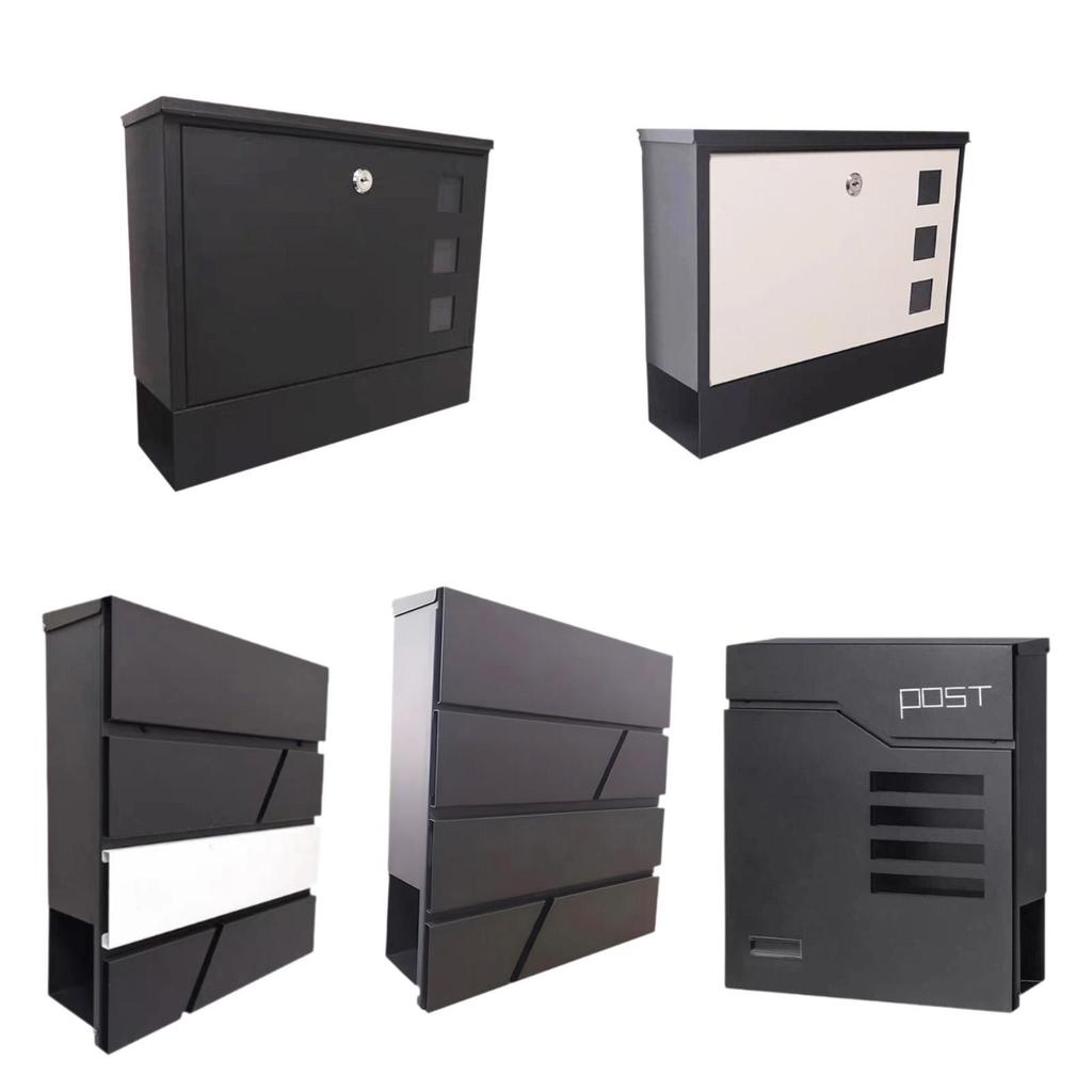 Wall Mount Mailbox Easy to Install Retro Design Weatherproof Mailbox Mailbox for Outside for Daily Letters Newspapers House
