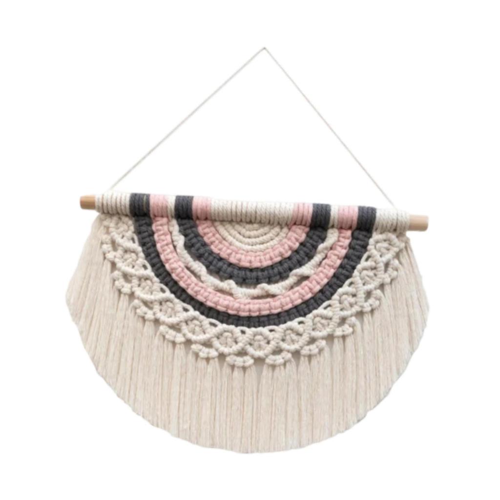 Macrame Wall Decor Bedroom Dorm Home Accent Gift Wedding Backdrop Nursery Party Homestay Handmade Fringe Macrame Wall Hanging
