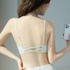 W Seamless Thin Shouler Strap Beautiful Back Support Full Fixe Cup Bra