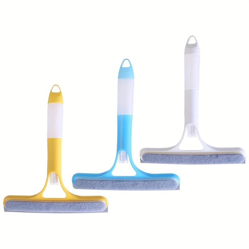 3-in-1 Multifunctional Glass Cleaning Tool with Sprayer, Plastic, for Kitchen, Toilet - Efficient Mirror and Window Scraper