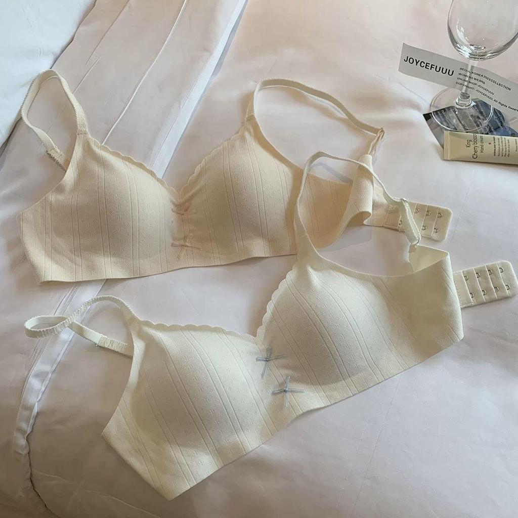 Bezešvá push-up podprsenka v japonském stylu pro malá prsa - Pohodlná, bez kostic, tenká s mašličkou