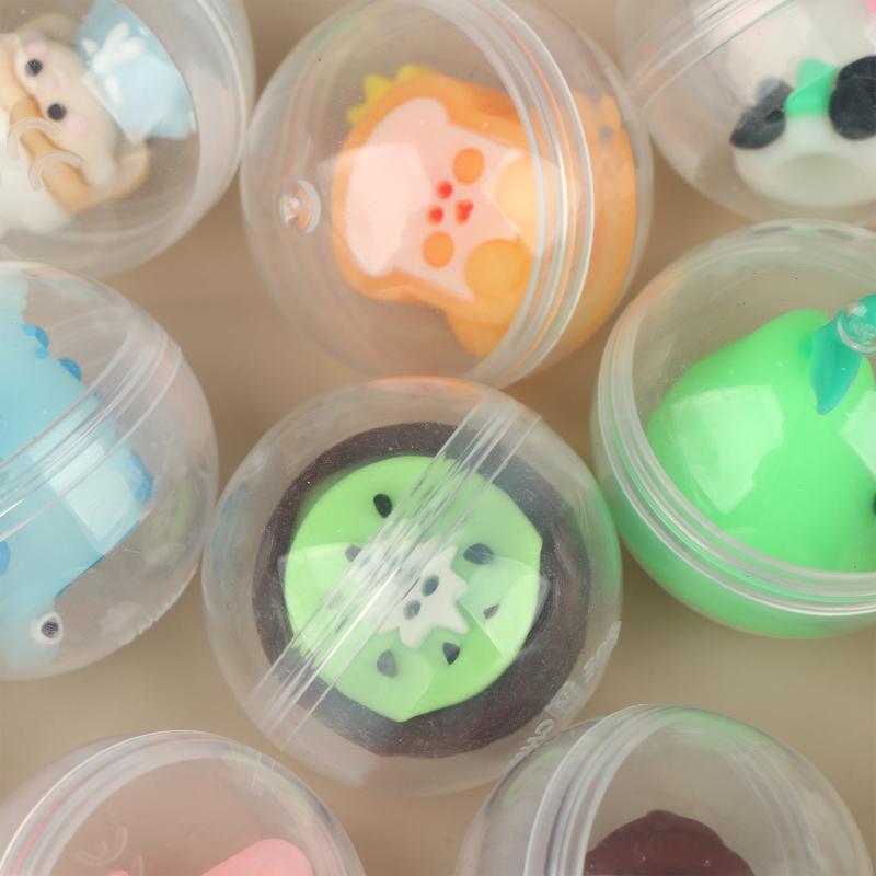 30/50Pcs Fun Mixed Surprise Capsule Egg Toys Transparent Eggshell Mixed Toy Birthday Party Favor Rewards Pinata Filler Gifts