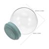 Glass Snow Globe Empty Clear Dome DIY Craft Supplies Snow Globe Making Kit for DIY Projects Glass Globes Clear Fillable Baubles