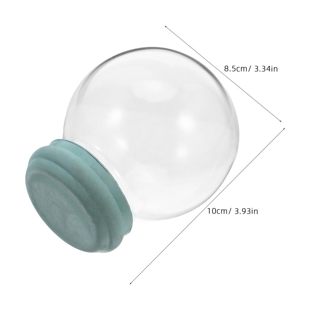 Glass Snow Globe Empty Clear Dome DIY Craft Supplies Snow Globe Making Kit for DIY Projects Glass Globes Clear Fillable Baubles