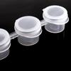 50 Strips Paint Pots Strips,300 Pots 2Ml/0.07 Empty Paint Cup Pots with , for Classrooms Paintings Art Festivals