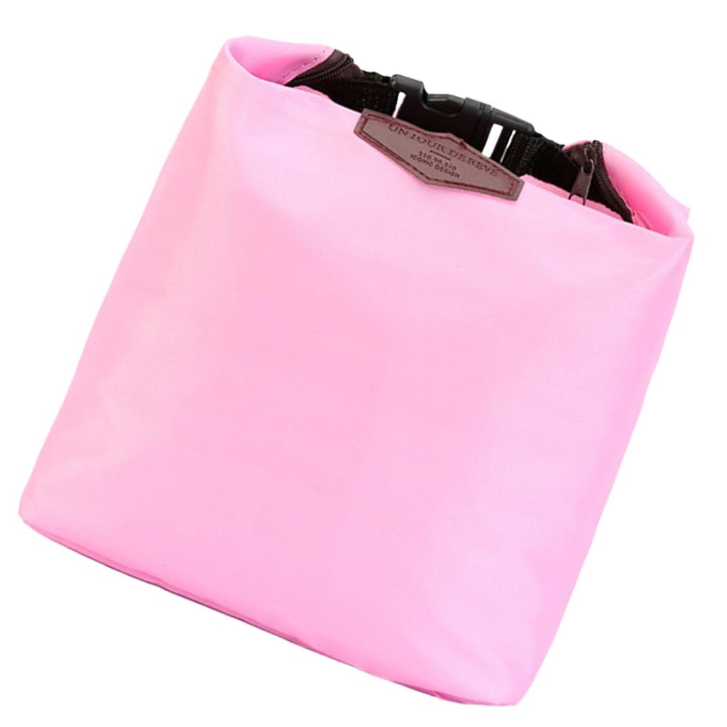 Compact Insulated Lunch Bag Waterproof Nylon Small Cool Box Portable Food Container Bag for Work School Outdoor Picnic