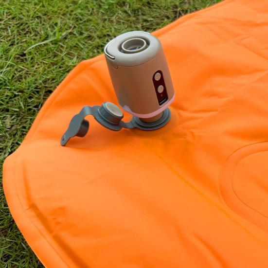 Outdoor Mini Air Pump with LED Light 4 Nozzles Type-C Rechargeable Inflatable