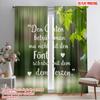 2pcs 2D Flat Printing Drapes Garden Heart Entry Peaceful Polyester Without Electricity 0 Perfect for Holiday Parties Home Decor