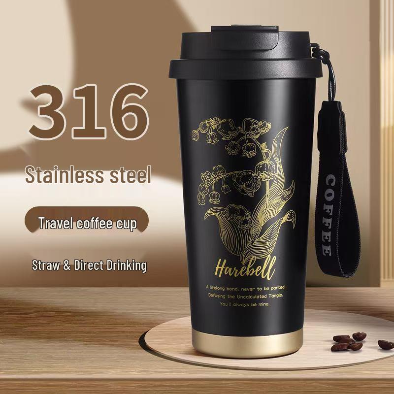 Custom Logo Stainless Steel Insulated Coffee Cup - Corporate Meeting Souvenir & Business Gift