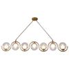 Nordic White Glass Ball Chandelier for Living and Dining Rooms