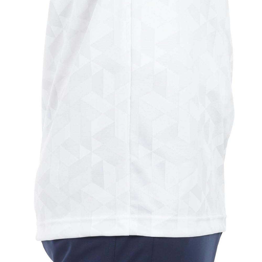 BRIDGESTONE Golf AGM08A Men's Short Sleeve Golf Shirt, White