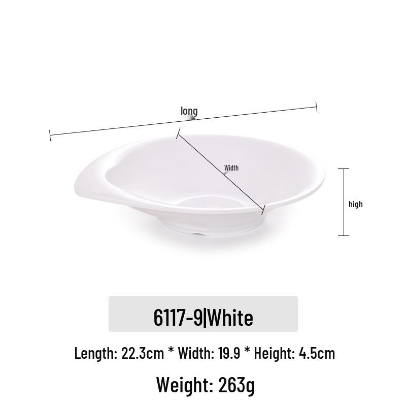 Irregular Shape Melamine Plates - Porcelain Imitation Tableware for Restaurants & Hotels