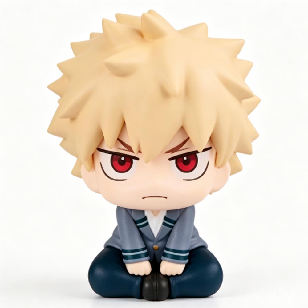 My Hero Academia Chibi PVC Figurine Set - Tomura Shigaraki Izuku Midoriya Katsuki Bakugo Collectible Toys Cute Anime Figures