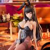 18CM Anime Bunny Girl Hina Figure Feina Black Silk Action Figure PVC Model Adult Series Peripheral Collection Doll Display Gifts