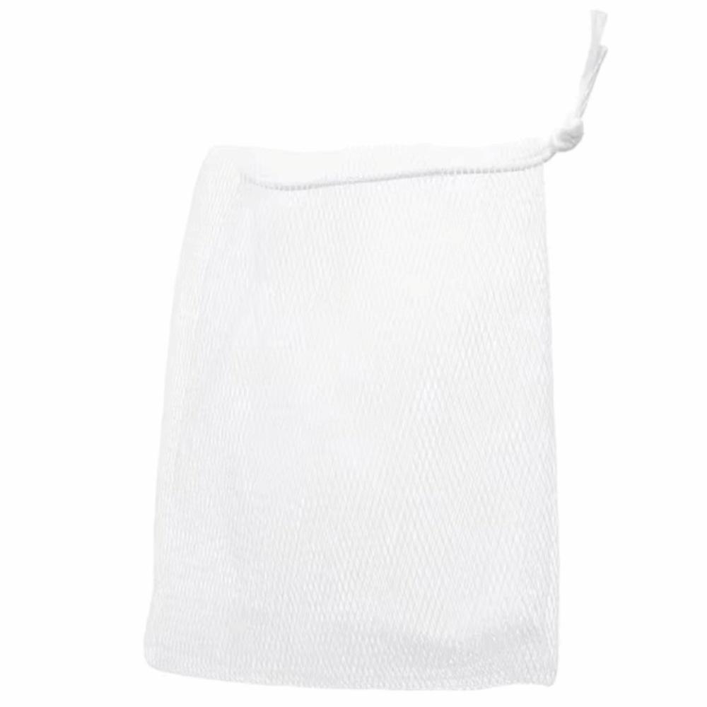 50Pcs Hangable Bath Foaming Mesh Bags with Drawstring Shower Gel Saver Pouch  for Facial Cleanser