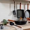 [OSLO] OSLO Noir Black Silicone Wood Handle Cooking Utensil Set of 2 (Ladle + Turner)