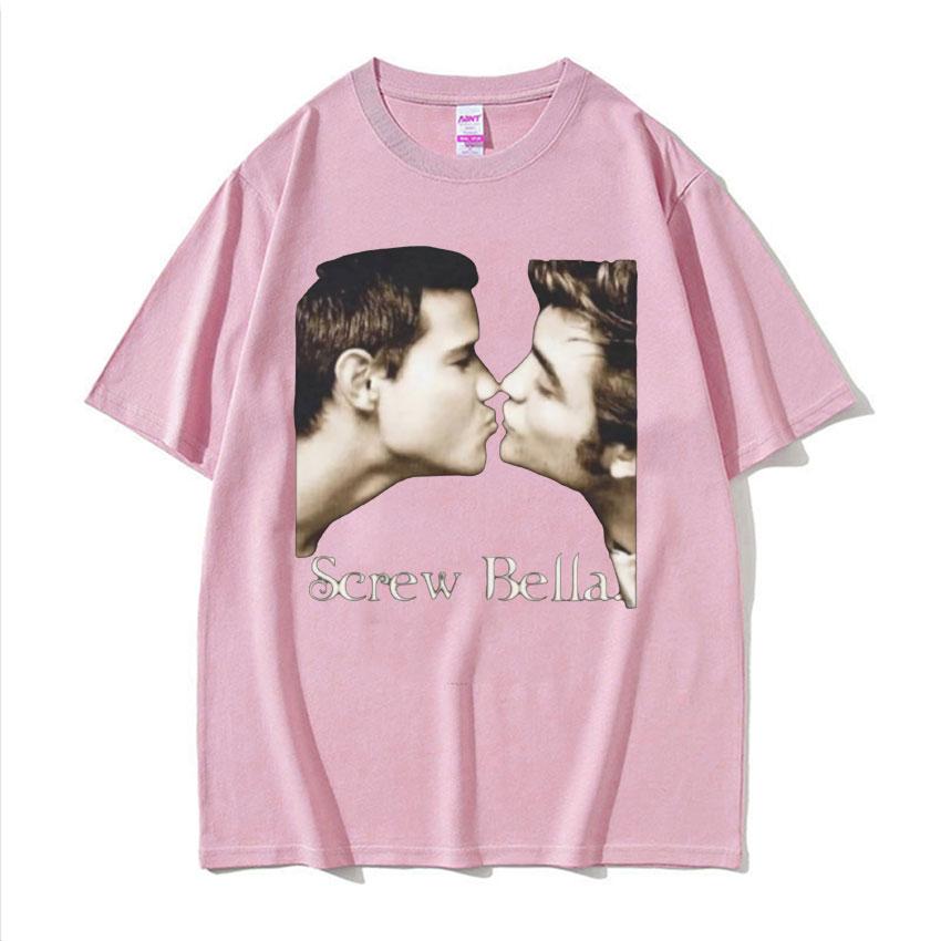 Screw Bella Retro T Shirt Twilight Funny Meme Tshirts Unisexs Womens Harajuku Fashion Summer Oversized Cotton Streetwear Top