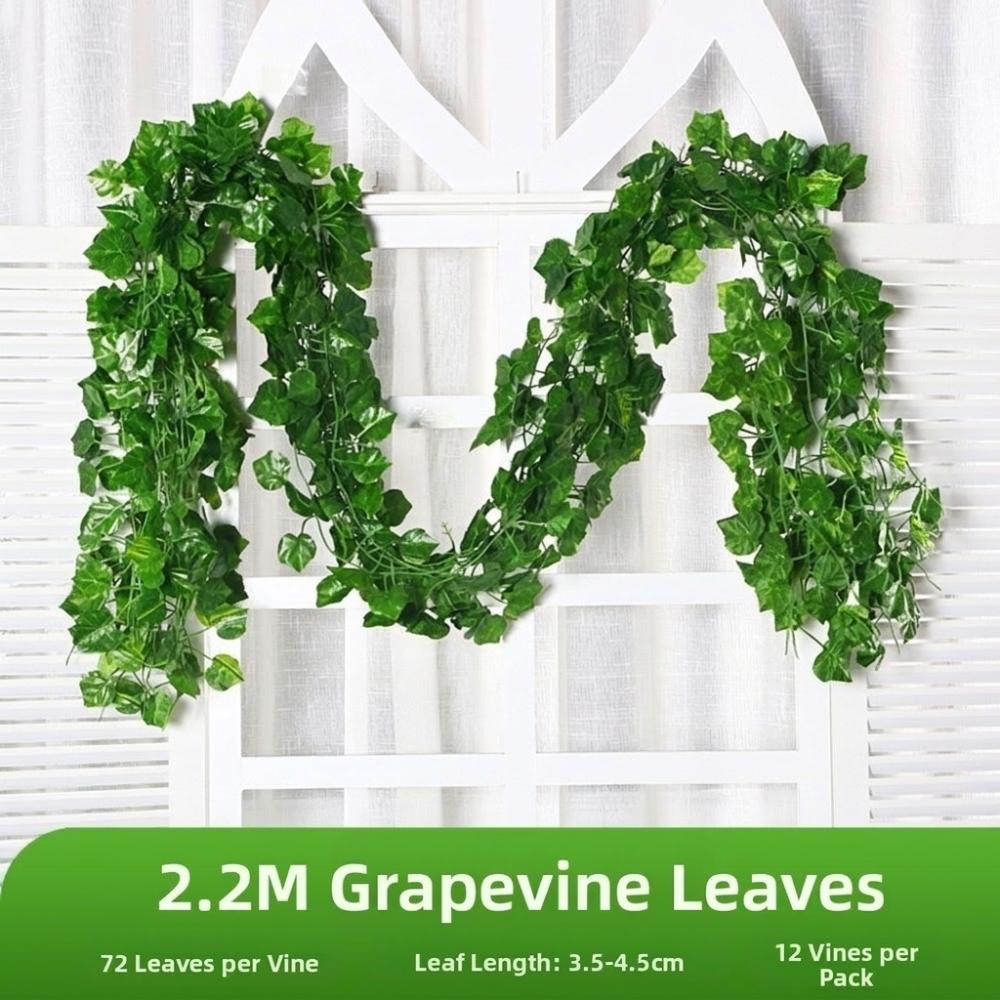 Lifelike Appearance Faux Hanging Plants Plastic Artificial Ivy Garlan Home Wall Decor