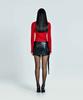 51Peosenteupoumeon Hybrid Leather Mini Skirt - Black(Woman)