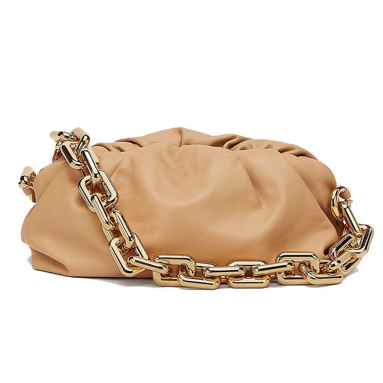 Bottega Veneta Die Kettentasche Mandel/Gold Damen Taschen Tan 620230-VCP40-2700