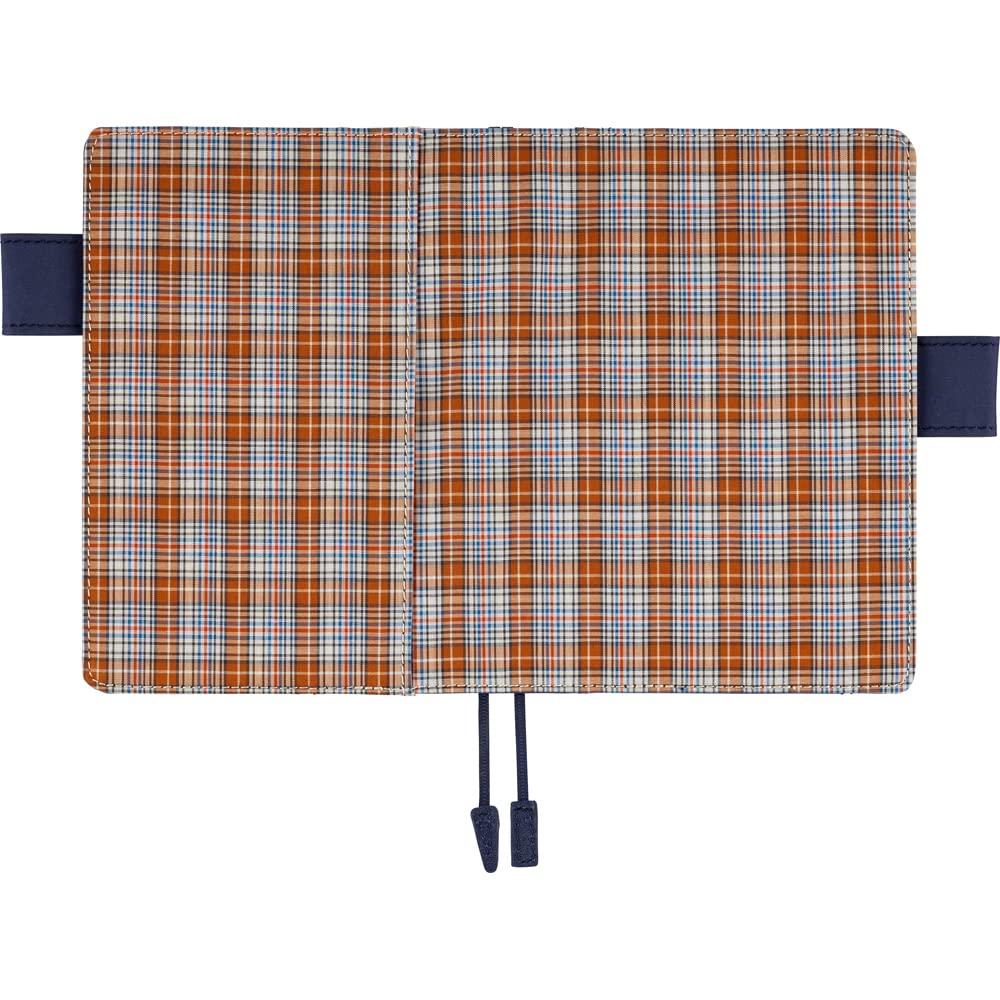 Hobonichi Techo Original Size Notebook Shirt Check (A6) Cover, Fabric/Brownie