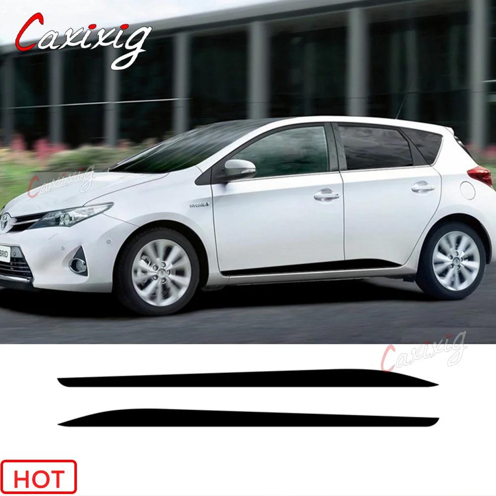 Sport Stripes Both Side Car Door Side Skirt Sticker For-Toyota AURIS 2013-2019 Racing Styling Auto Body Decor Vinyl DIY Decals
