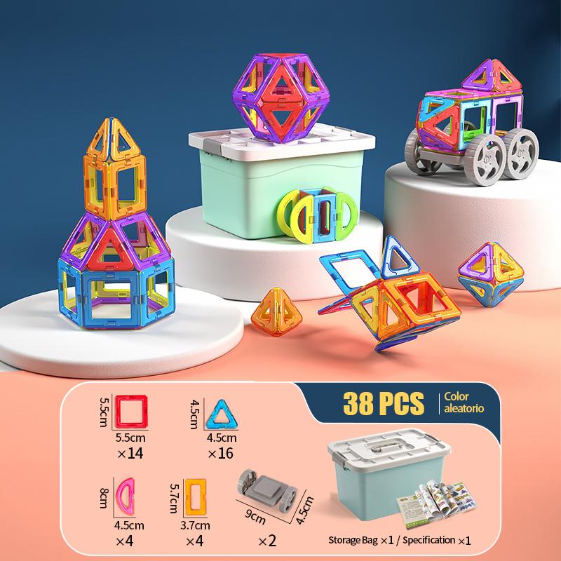 

Магнітні будівельні блоки Іграшка Подарунок Набір для DIY Конструкції Дитячі Магнітні Блокові Плитки Навчальні Магнітні Іграшки для Дітей