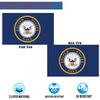 Navy Emblem Military Flag 4x6 Outdoor Double Sided- Heavy Duty 3ply United States Navy Naval Flags Super Durable USN Flags 4 Rows Stitched Edge