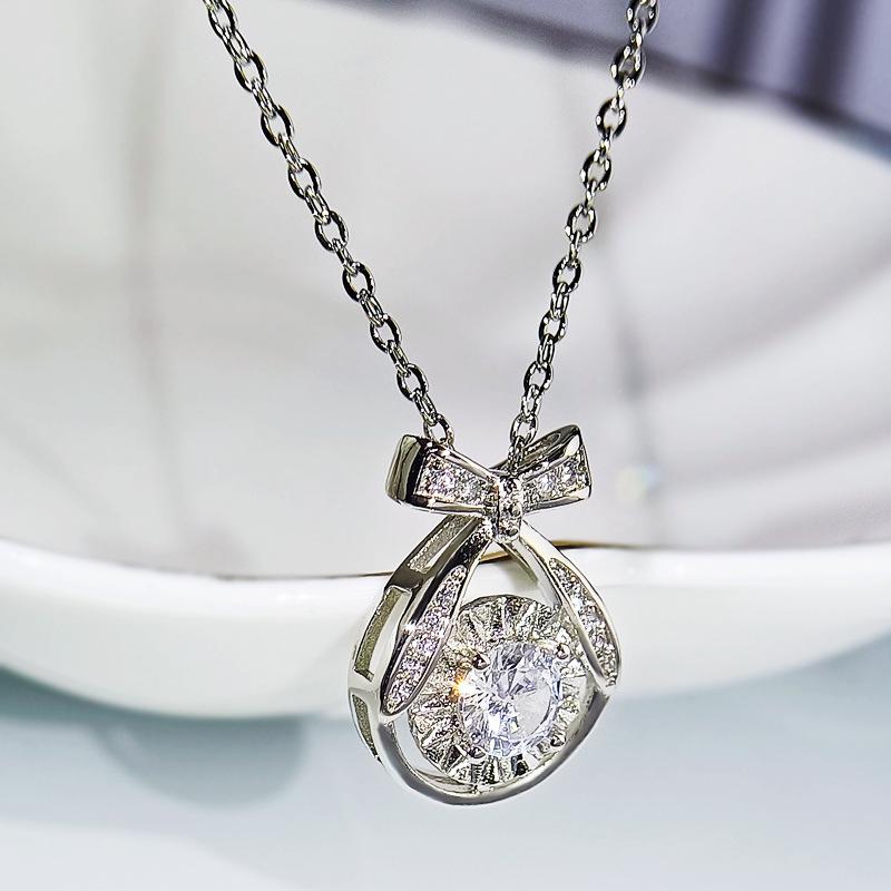 

Женское платиновое ожерелье с микро-инкрустацией циркония Creative Love Love Подвеска для подарков на Новый год