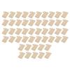 50PCS Soap Bag Reusable User Friendly Foaming and Drying Soap Holder Pouch with Drawstring Coffee Colored Wooden Beads