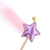 24 Pack Decorative Fairy Wands Lace Ribbon with Bells Silk Stick with Streamers 12 inch Blue Pink Purple Ribbon Wands Wedding