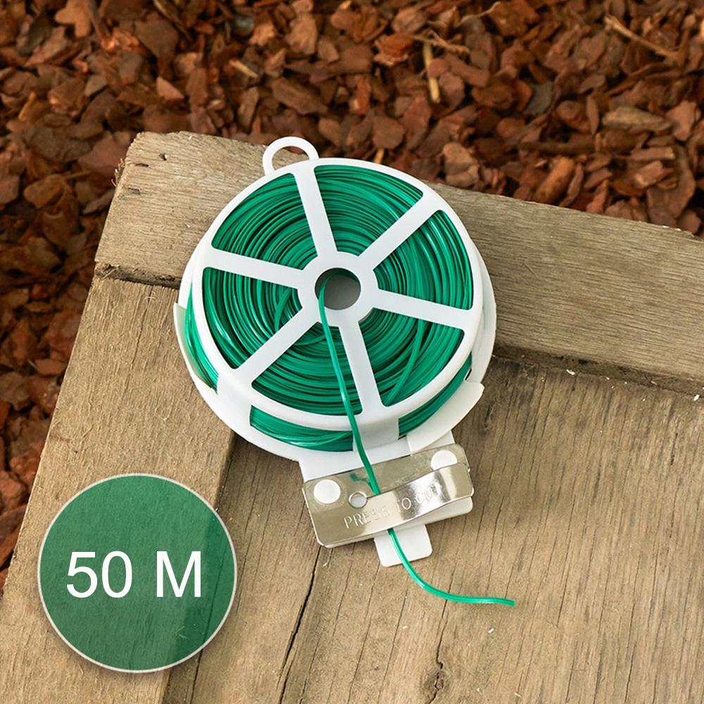 

50/100M нейлоновые садовые кабельные стяжки силовая проволочная петля проволочная стяжка для цветка многофункциональные ремни застежка многоразовая волшебная лента 50M