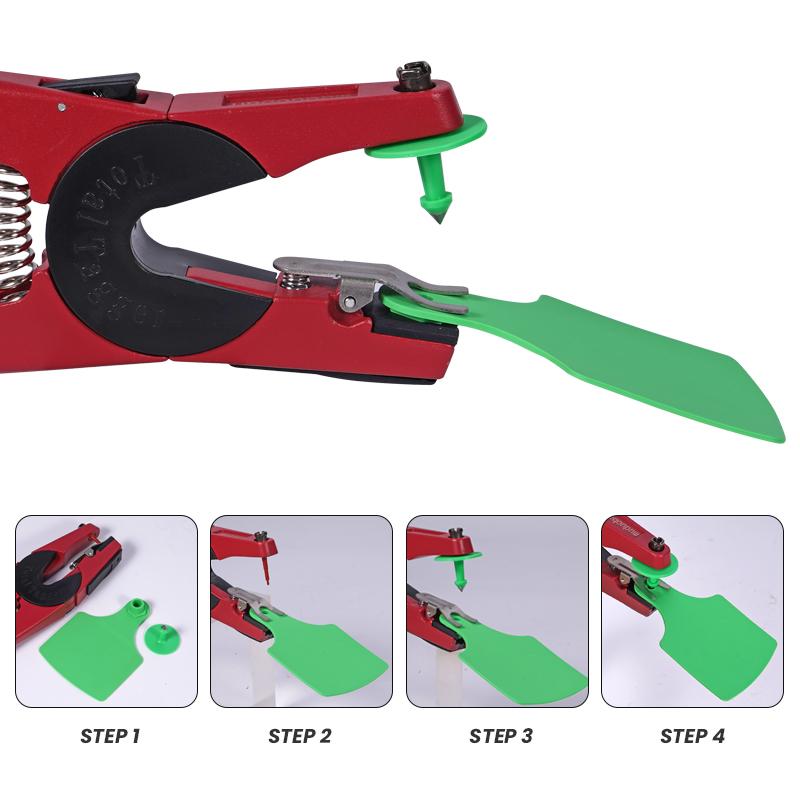 100Pcs Cow Ear Tag Large Size 105x75mm Animal Identification Card Label without Words Livestock Ear Tag Marker Signage