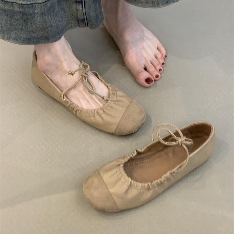 

Туфли-лодочки на мягкой подошве и блочном каблуке, новая осенняя модель, квадратный носок, неглубокий вырез, вставка спереди, шнуровка, мягкая подошва, нескользящая, низкий верх 39 хаки