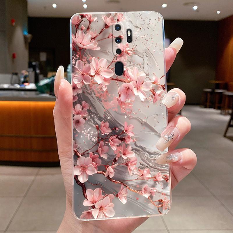 For OPPO A9 (2020) / A5 (2020) Casing Luxury Fashion Butterfly Flowers Clear Soft Silicone Back Cover Oppo A9 A5 2020 Phone Case