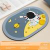 Bathroom Floor Mat Diatomaceous Earth Absorbent Soft Mat Non-Slip Foot Mat for Bathroom Entrance Quick-Drying Toilet Carpet for Home Use