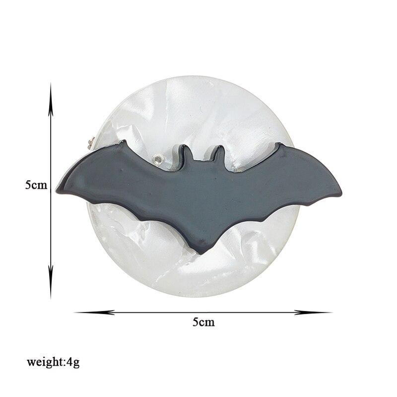 Blucome Broches de Murciélago para Mujer Elegantes Material Acrílico Animal Insignia Encantadora Regalos para Fiesta de Cumpleaños Alfileres Accesorios Joyería