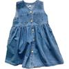 Completo due pezzi in denim per bambina - 2025 (Camicia e Gonna a Salopette)