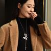 Japanese Fashion Butterfly Fringed Sweater Chain Women'S Long Autumn And Winter Clothes Accessories Necklace