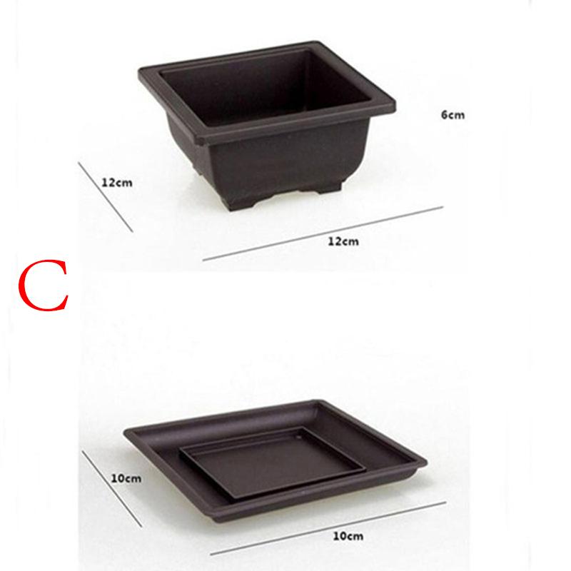 

1 шт. Имитация фиолетового песка, прямоугольная ваза, садовые кашпо, горшок для суккулентов, цветочный горшок, питомниковые горшки, балконный бонсай с поддоном